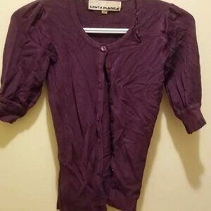 Purple TShirt Cardigan